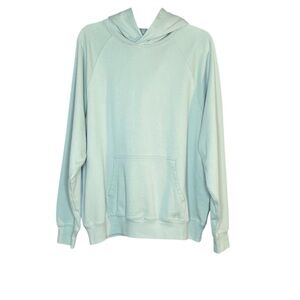 Aritzia Terry Sweatfleece Mega Raglan Hoodie Sweatshirt Terrace Sage Green NWT